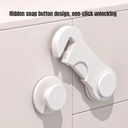 Baby Safety Cabinet Locks – Anti-Pinch Drawer & Door Latches (5 or 10 Pack)