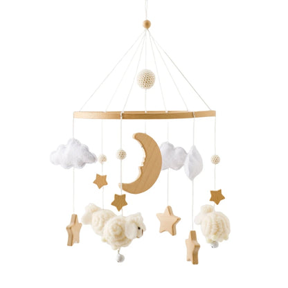 Wooden Baby Mobile Arm Bracket for Crib – Newborn Hanging Toy Holder