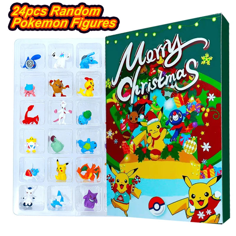 Pokemon Mini Figures Advent Calendar Gift Box – Pikachu & Friends Christmas Toy Set