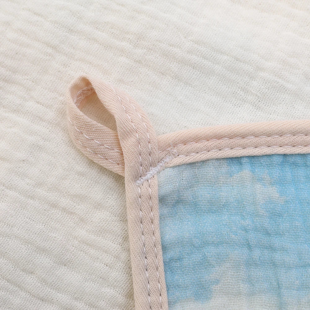6-Layer Muslin Baby Burp Cloth & Face Towel – Soft Cotton Gauze