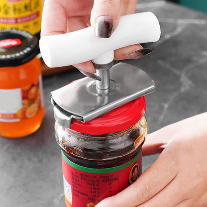 Jar Opener Stainless Steel – Adjustable Multi-Use Bottle & Can Lid Tool