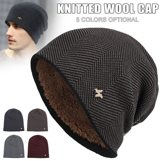 Fleece-Lined Winter Knit Beanie – Unisex Thermal Snow Cap