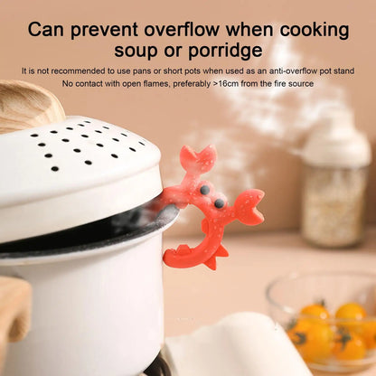 Crab Shaped Silicone Utensil Rest & Spoon Holder for Stove