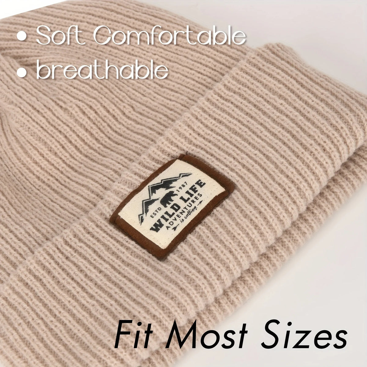 Outdoor Fleece Beanie Hat – Warm Windproof Cap for Men & Women