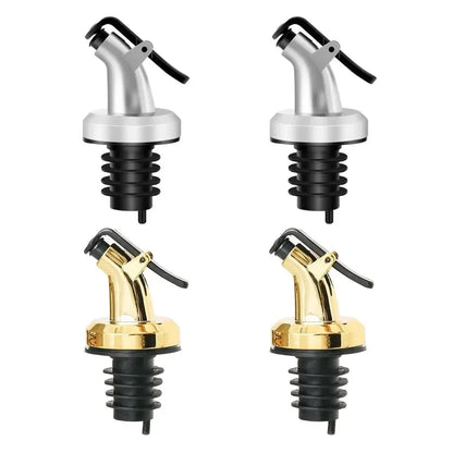 Leakproof Bottle Pourer Stopper with Flip Cap – Set of 1 to 4