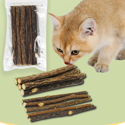 Cat Catnip Molar Sticks – Natural Polygonum Wood Chew Toy