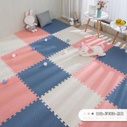 16-Piece Foam Baby Play Mat Interlocking Puzzle Tiles