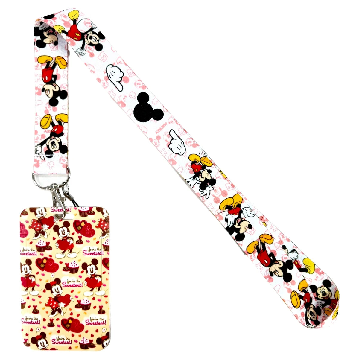 Anime Cartoon Lanyard with ID Card Holder & Keychain Strap