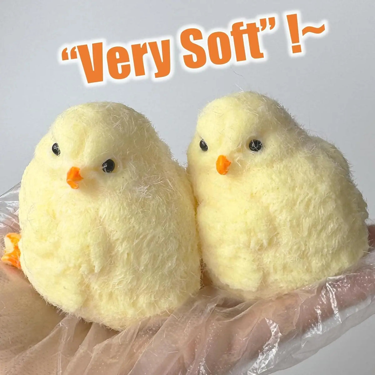 Fluffy Chick Squishy Toy – Soft Stress Relief Fidget