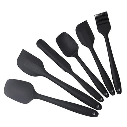 Silicone Spatula Set of 6 – Food Grade, Heat Resistant, Non-Stick