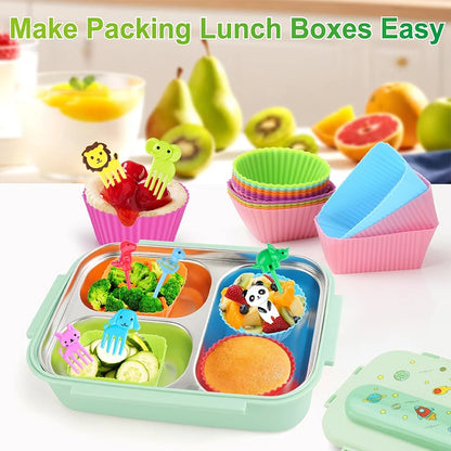 Kids Bento Food Picks Set – Cute Animal Forks & Lunch Accessories
