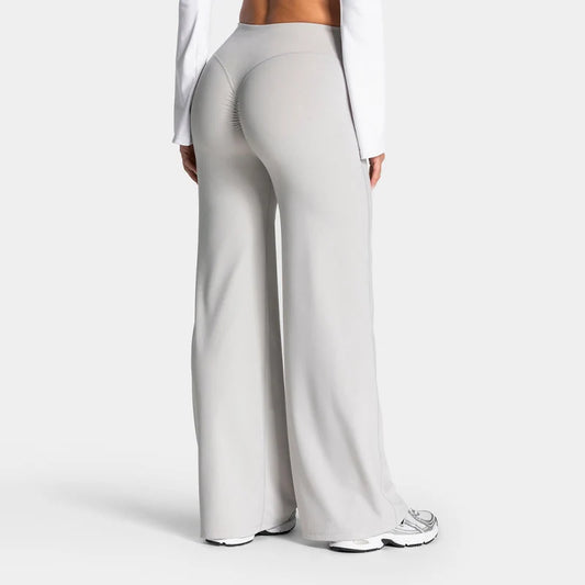 Scrunch Wide-Leg Pants – Butt-Lifting High-Waist Leggings for Women