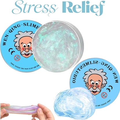 Crystal Slime Stress Relief Fidget Toy – Fluffy Putty for Kids