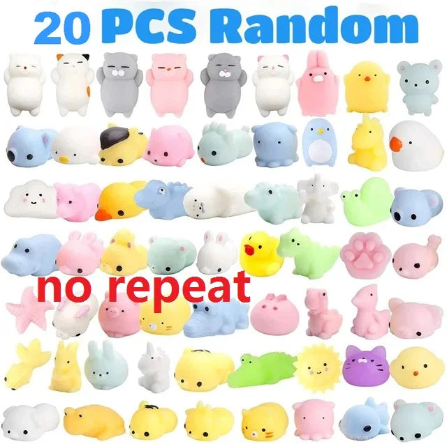 Kawaii Mochi Squishy Animal Toys – Stress Relief Party Favors