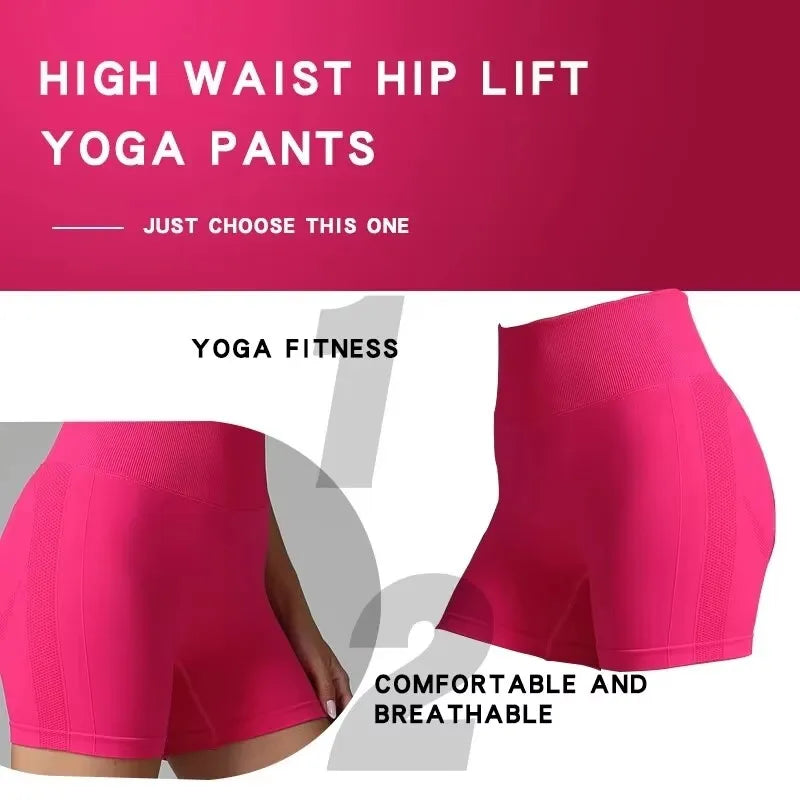 Seamless High-Waist Scrunch Butt Shorts for Women