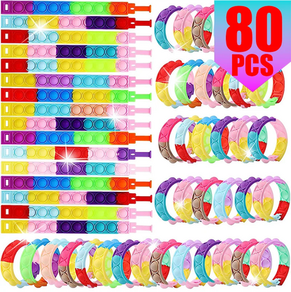 Pop Bubble Fidget Bracelet Bulk Pack – Sensory Stress Relief Toy