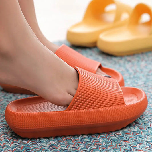 Cloud Slide Slippers – Thick EVA Sole Indoor Home Shoes
