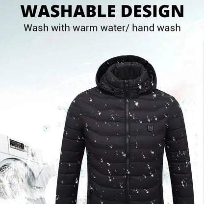 USB Heated Jacket with Up to 25 Heating Zones