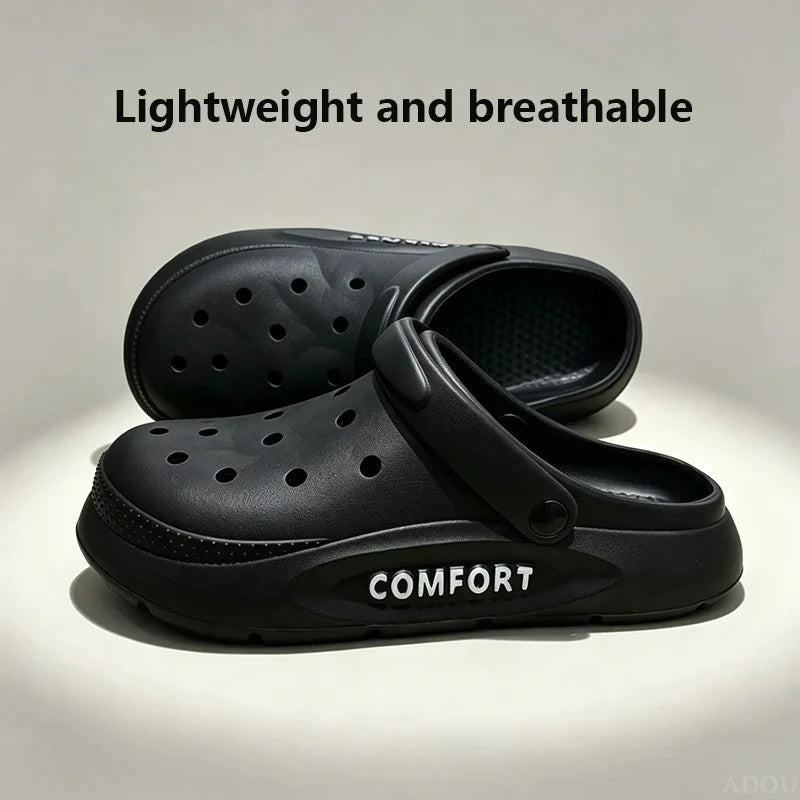 Comfort Clogs – Anti-Slip Hollow Thick-Sole Sandals for Women & Men