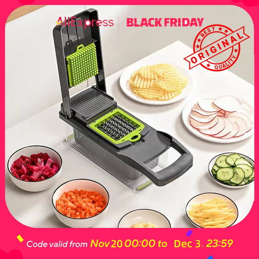 Vegetable Chopper – Multi-Functional Slicer & Dicer Set
