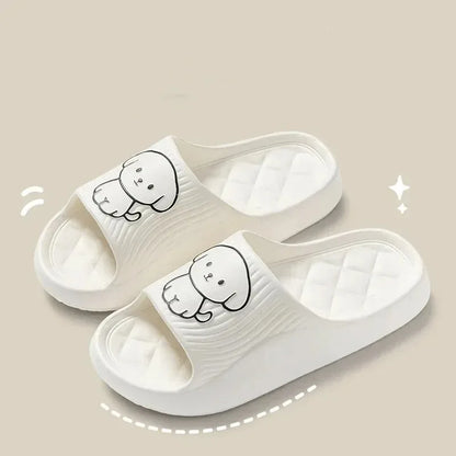 Pillow Slide Slippers – Cute Embossed Non-Slip EVA Indoor Sandals