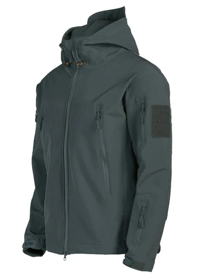 Men's Tactical Soft-Shell Hooded Jacket – Waterproof Military Outdoor Coat