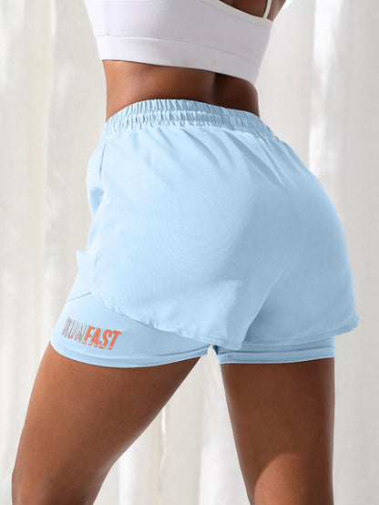 2-in-1 Running Shorts Women – High Waist with Built-In Liner