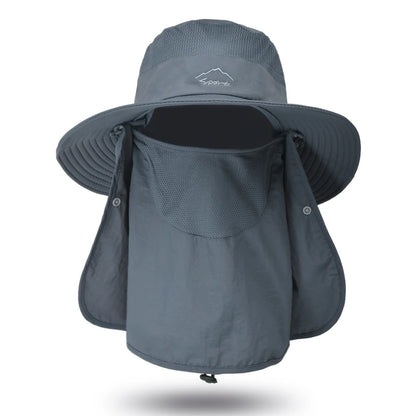 Outdoor Sun Hat with Neck Flap – Wide Brim Fishing Hat