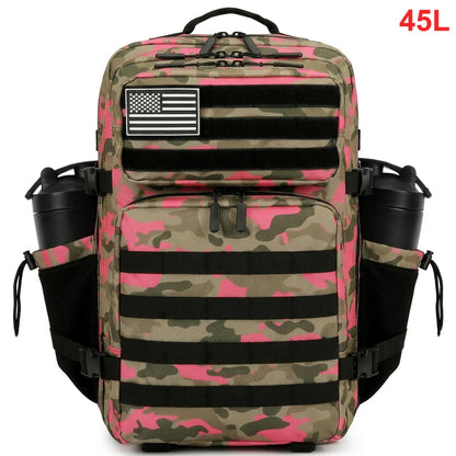 45L Tactical Backpack – Waterproof MOLLE Gym & Hiking Bag