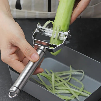 4-in-1 Stainless Steel Vegetable Peeler & Julienne Slicer