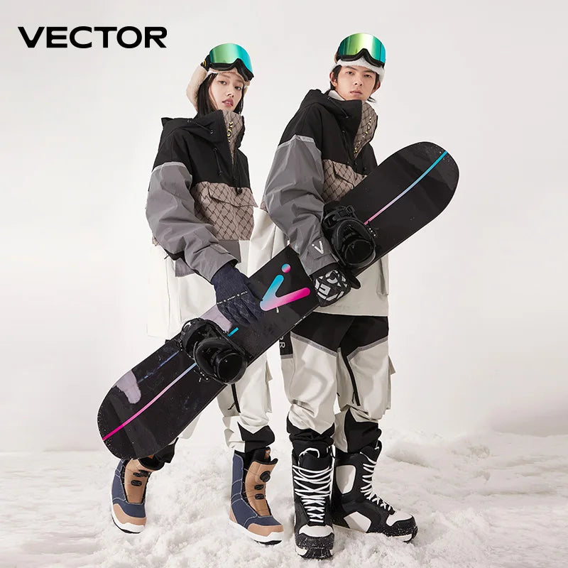 Vector Meteor Ski Jacket – Waterproof Hooded Snow Suit for Men & Women