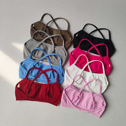 Seamless Sports Bra for Women – Shock-Proof Yoga Crop Top