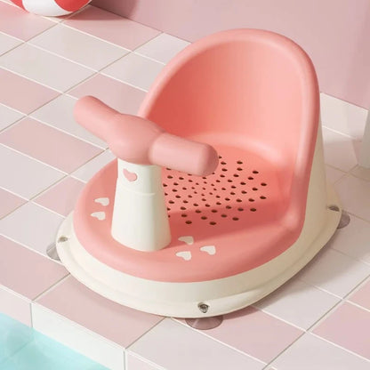 Baby Bath Seat with Suction Cups – Portable Infant Shower Chair for Newborns
