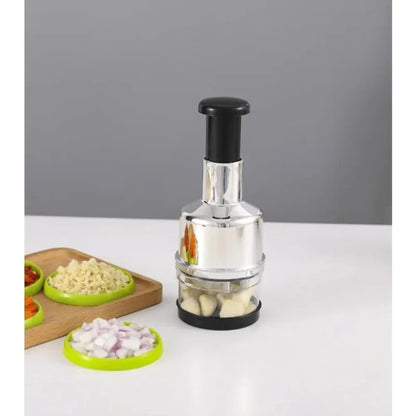Onion Chopper - Stainless Steel Handheld Vegetable & Garlic Mincer