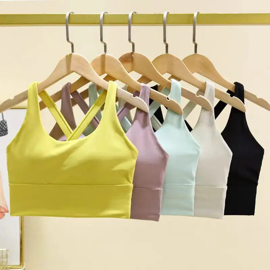 High-Impact Push-Up Sports Bra with Fixed Pads