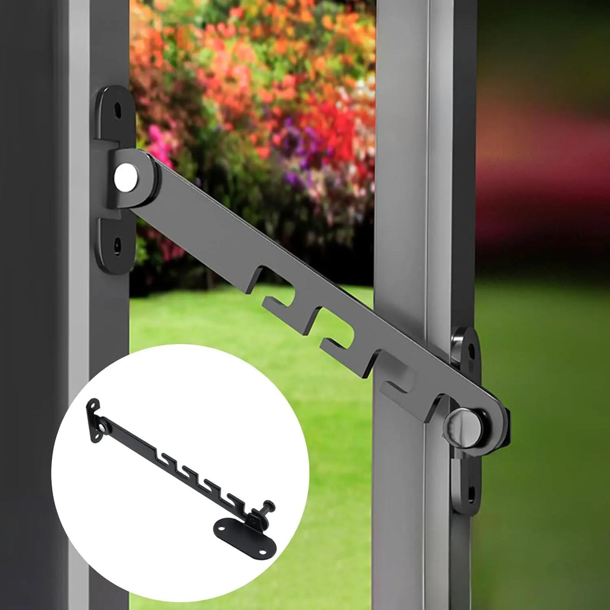 Window Restrictor Latch – Child Safety Lock with Adjustable Limiter