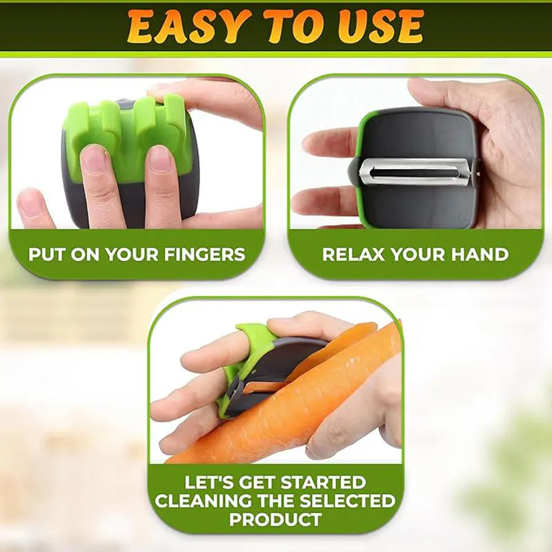 Non-Slip Vegetable Peeler with Sharp Blade