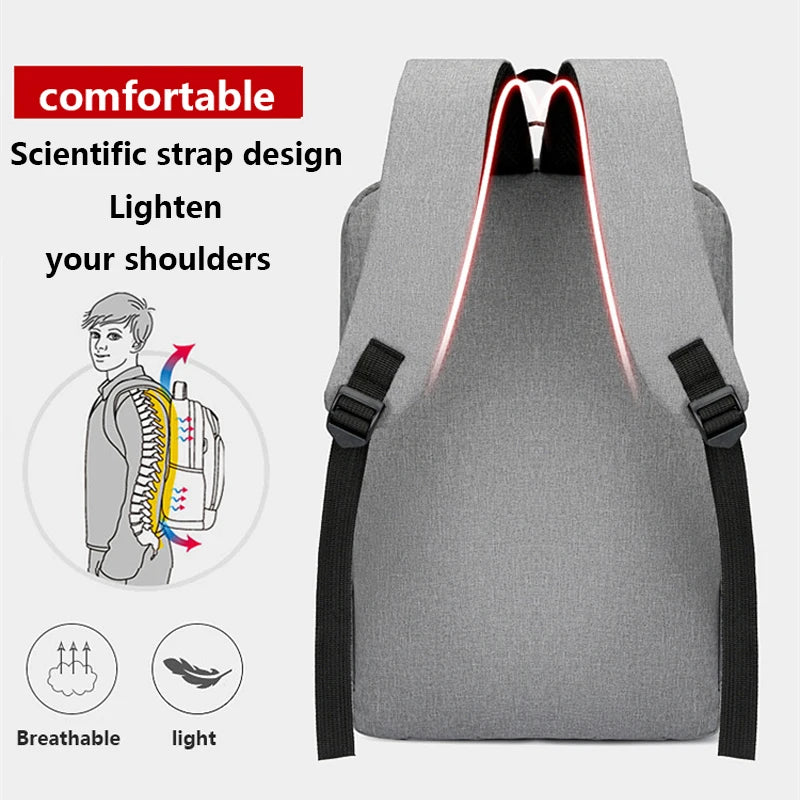 Waterproof Business Laptop Backpack with USB Charging Port