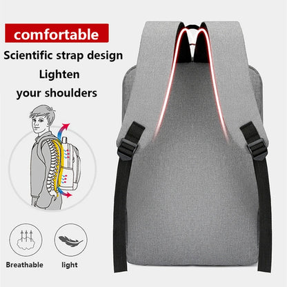 Waterproof Business Laptop Backpack with USB Charging Port