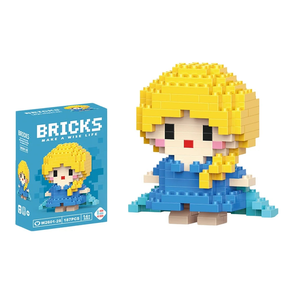Cute Cartoon Mini Building Blocks Set – Disney & Sanrio Character Bricks