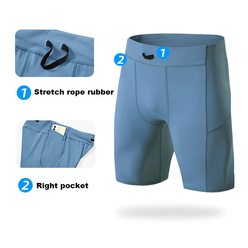 Men's Compression Shorts – Quick Dry Fitness Tights