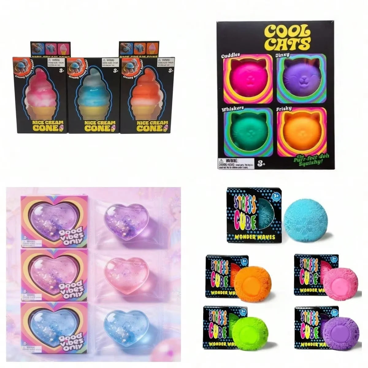 Squishy Blind Box Surprise Toys – 100 Assorted Figures