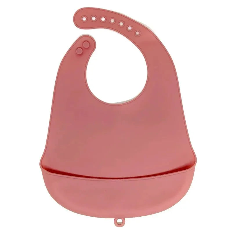 Silicone Baby Feeding Bib with Food Catcher Pocket