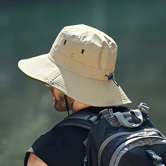 Outdoor Bucket Hat – UV Protection Fishing & Hiking Hat with Chin Strap