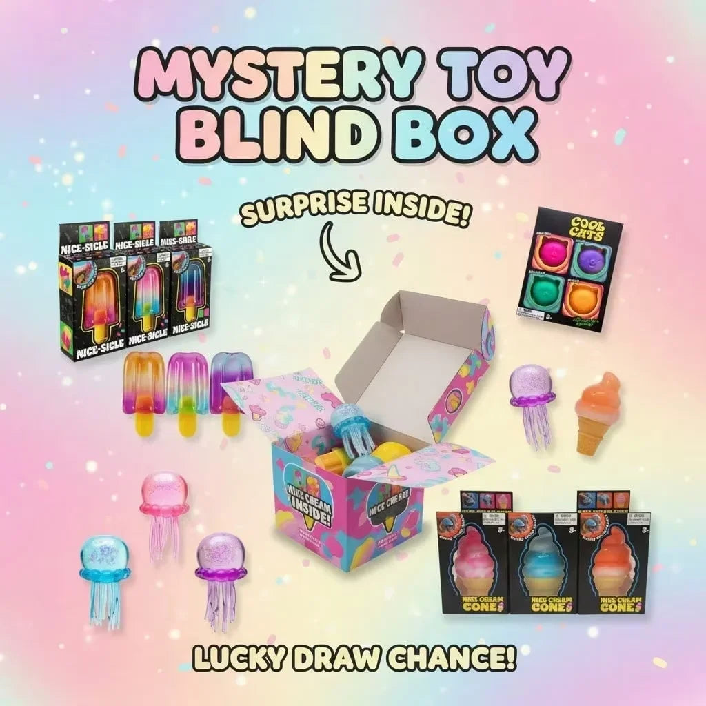 Squishy Blind Box Surprise Toys – 100 Assorted Soft Figures