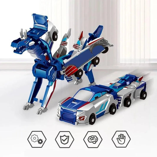 Unicorn Transformer Toy – 2-in-1 Magnetic Collision Car for Kids