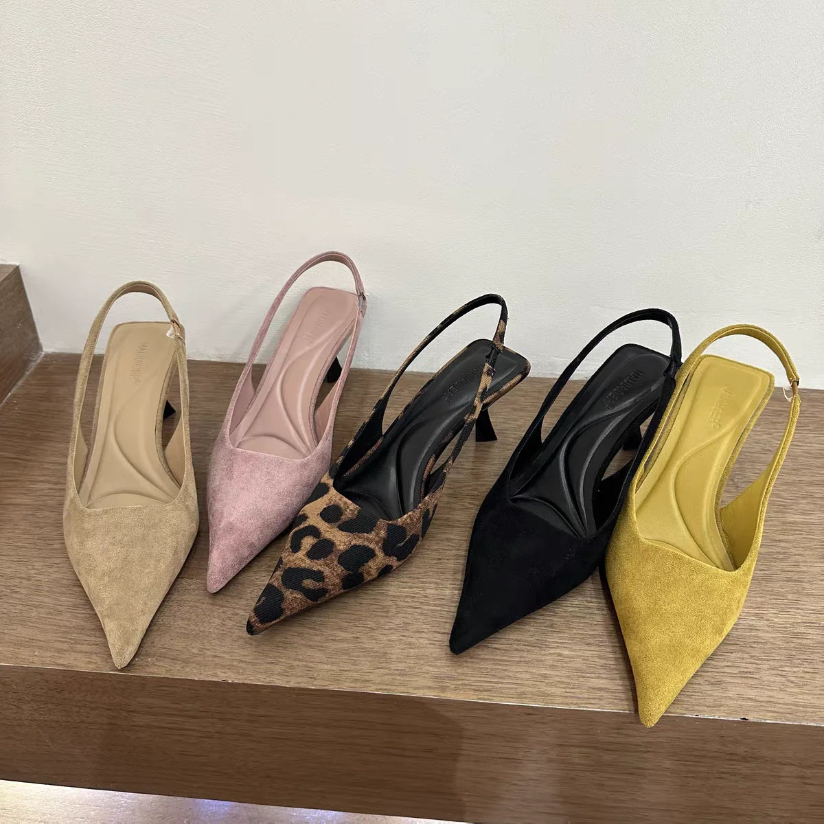 Pointed-Toe Slingback Stiletto Heels – Women's Party Dress Sandals