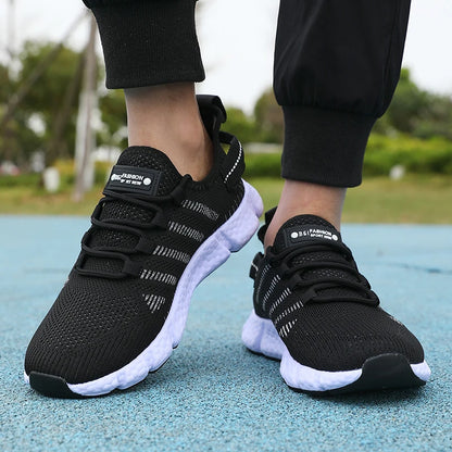 Men's Mesh Running Sneakers – Breathable Lightweight Casual Shoes