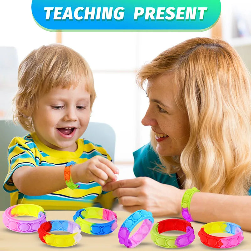 Pop Bubble Fidget Bracelet Bulk Pack – Sensory Stress Relief Toy