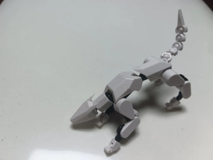 3D Printed Multi-Jointed Robot Action Figure – Full Articulation with Accessories